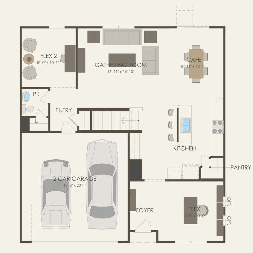 First Floor 4 br / 2.5 ba