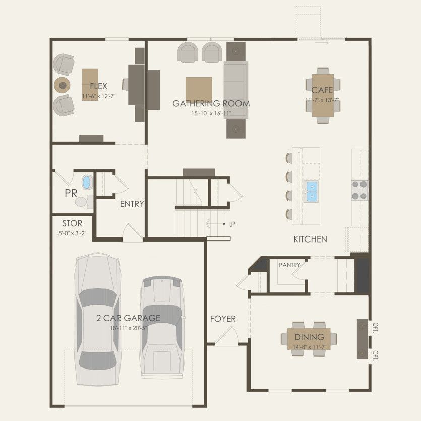 First Floor 4 br / 2.5 ba