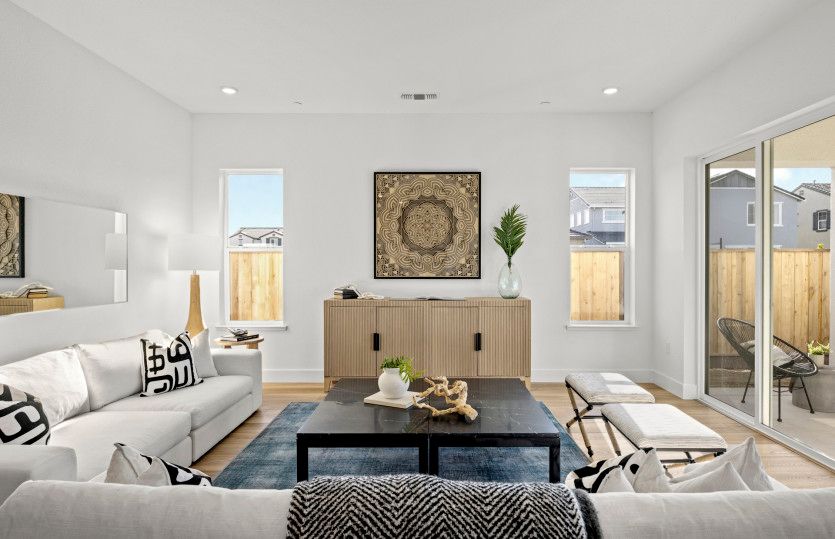 Inviting gathering room