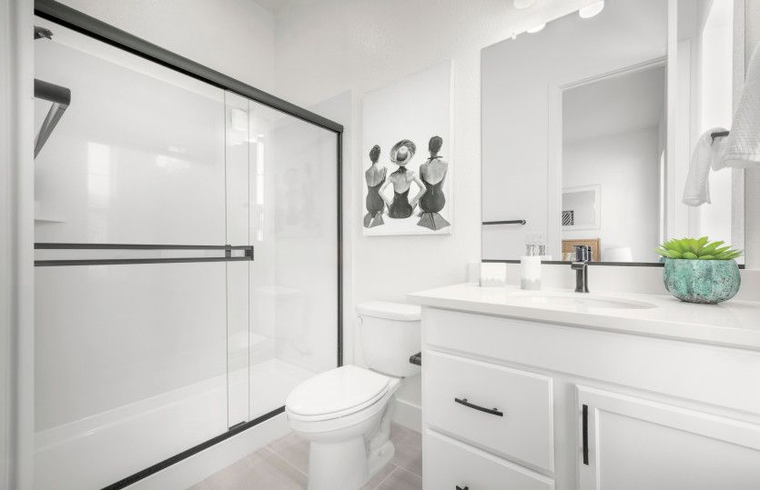 Guest suite bathroom with walk-in shower