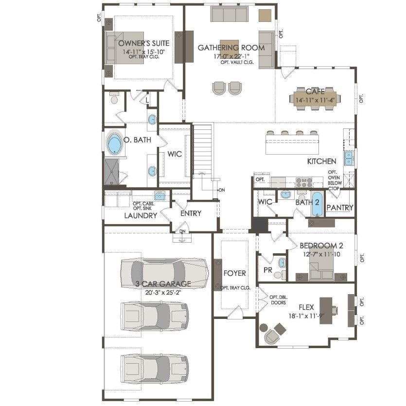 First Floor 2 br / 2.5 ba