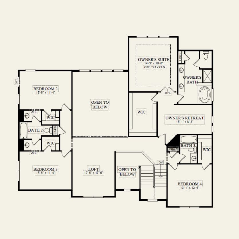 Second Floor 4 br / 3.5 ba