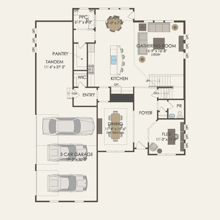 First Floor 4 br / 2.5 ba