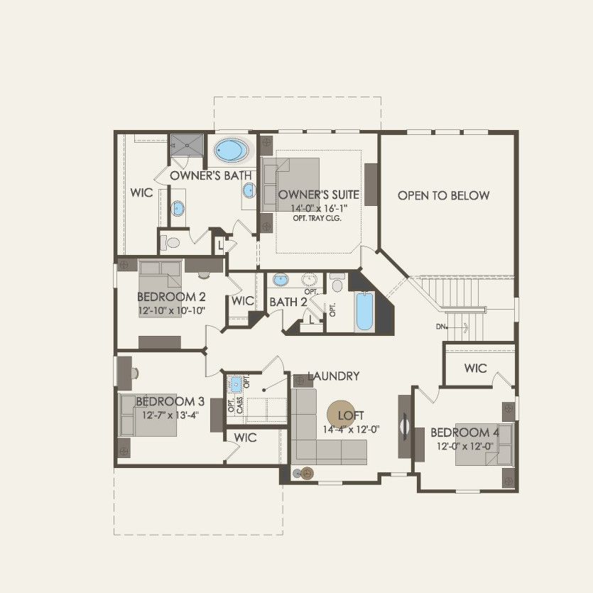 Second Floor 4 br / 2.5 ba