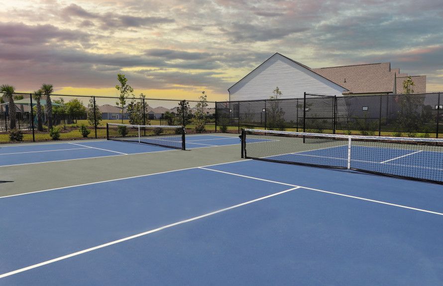 Play on the Pickleball Court
