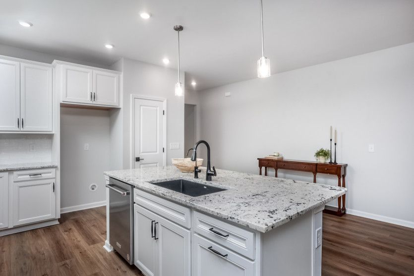 Spacious Kitchen Island