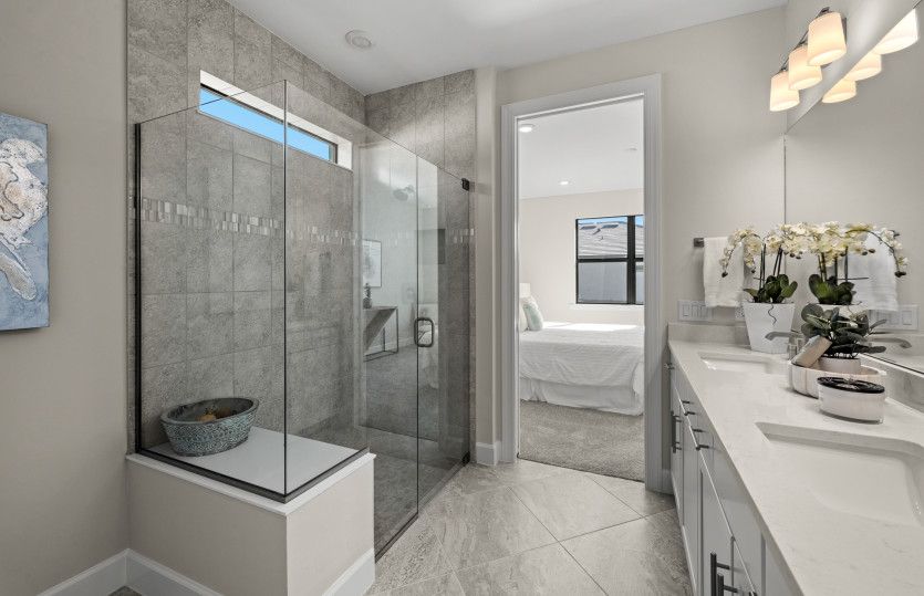 Owner's bathroom with shower
