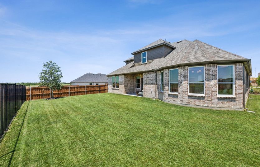 Spacious, fenced-in backyard