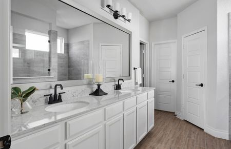 Double Vanities, per plan