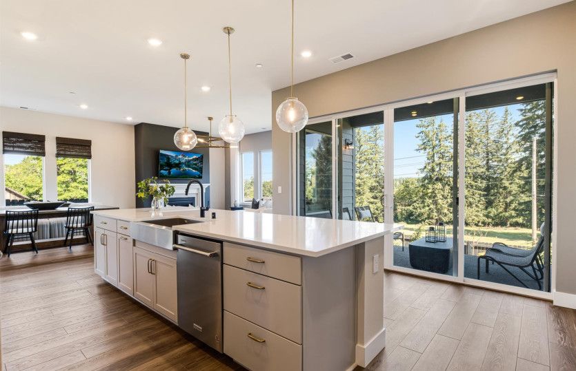 Kitchen Views to Living Space
