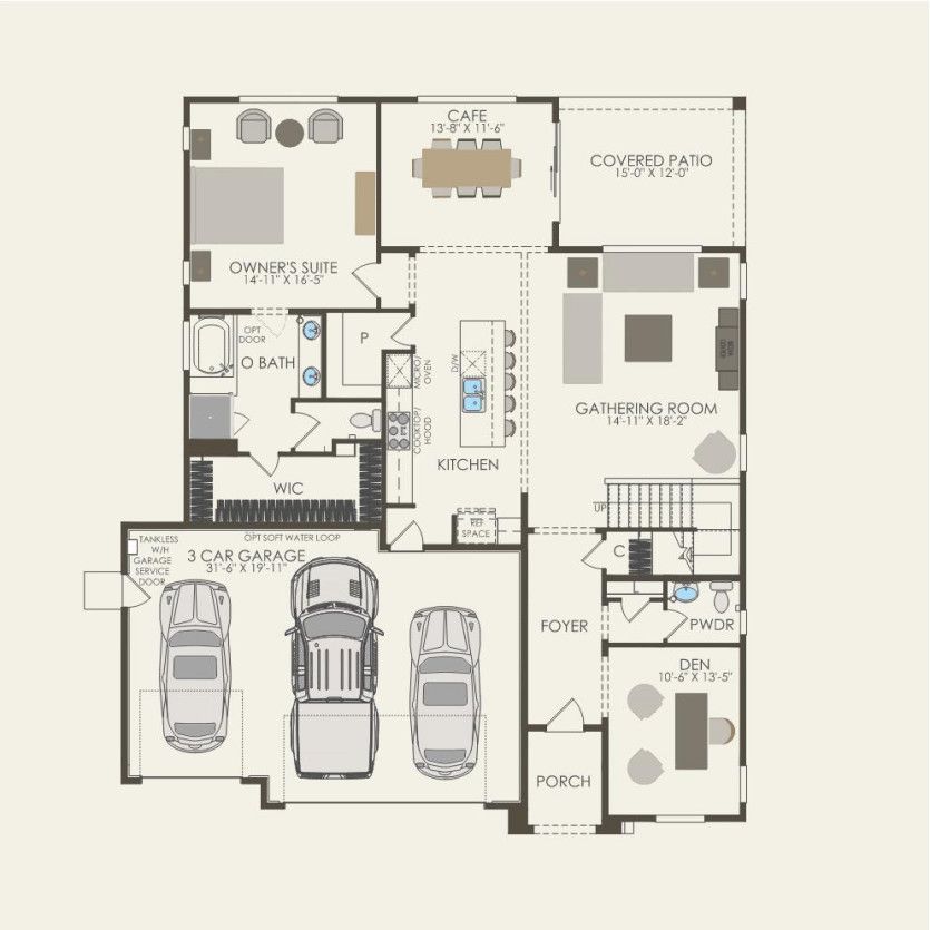 First Floor 5 br / 3.5 ba