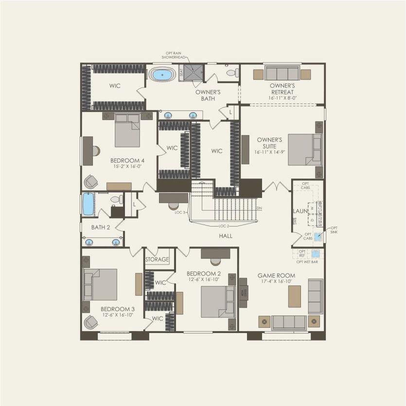 Second Floor 5 br / 3.5 ba