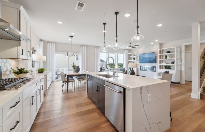 Gourmet Kitchen Overlooks the Café and Gathering Room