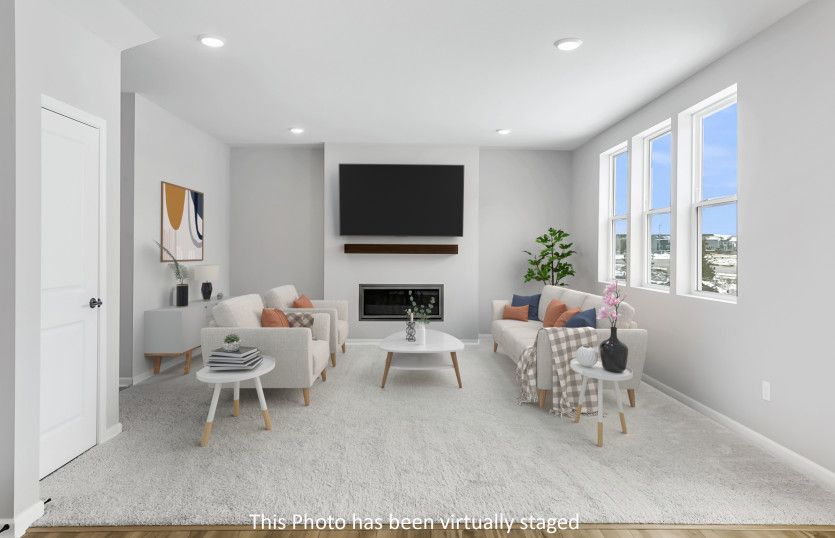 Open concept gathering room