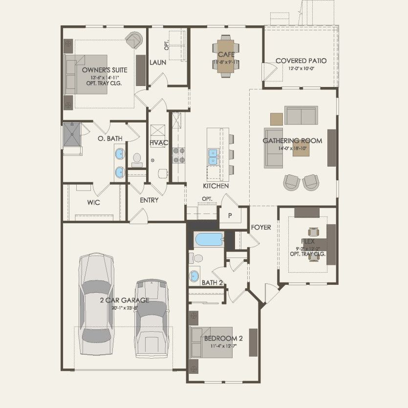 First Floor 2 br / 2 ba