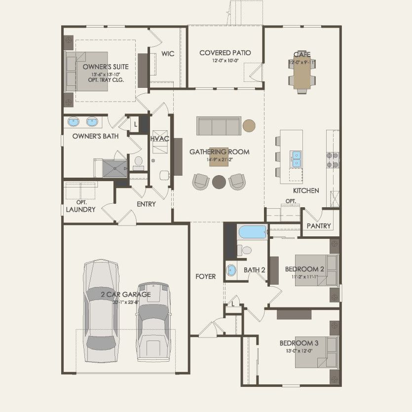 First Floor 3 br / 2 ba