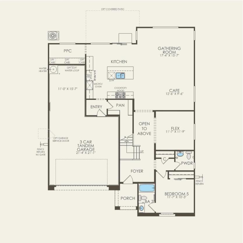 First Floor 5 br / 3.5 ba