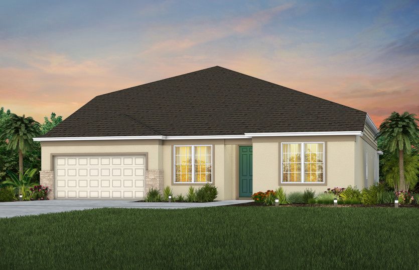 Easley Grand FM1 with Stone Elevation