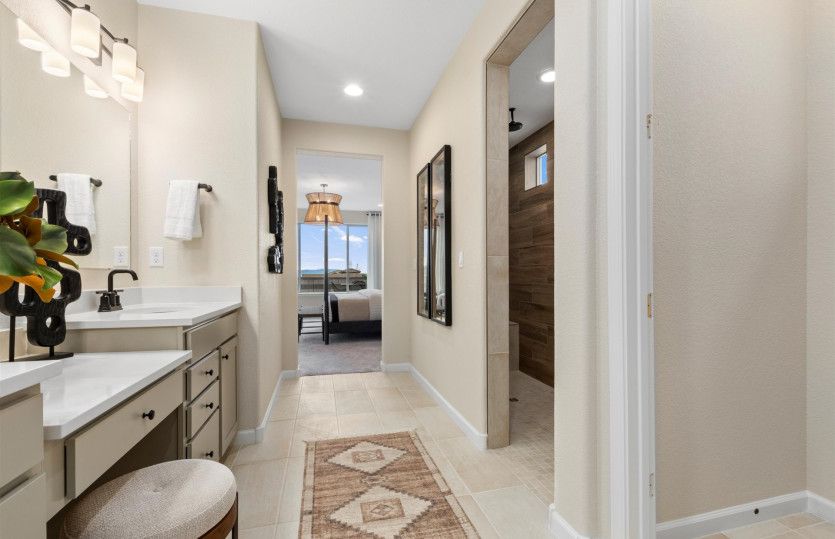 Owner's bath featuring a large walk-in shower.