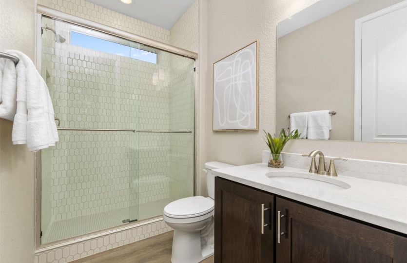 Private bathroom located within second suite.