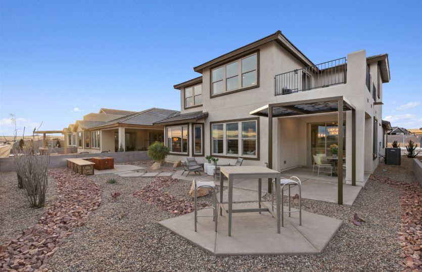 Enjoy the New Mexican weather from your spacious backyard.