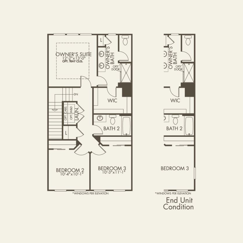 Third Floor 3 br / 3.5 ba