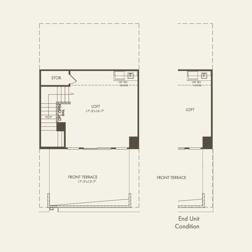 Fourth Floor 3 br / 3.5 ba