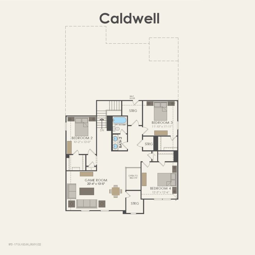 Second Floor 4 br / 2.5 ba