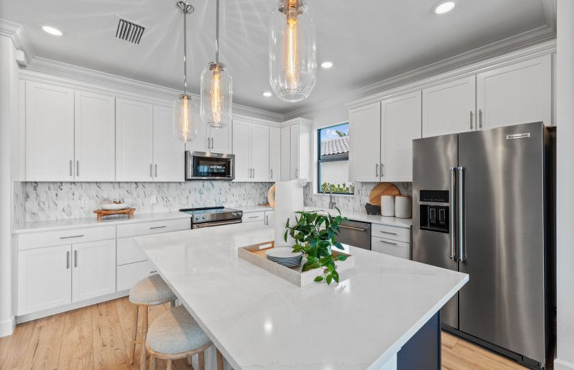 Elegant kitchen with designer finishes