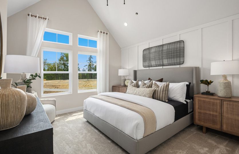 Primary Bedroom with Vaulted Ceilings