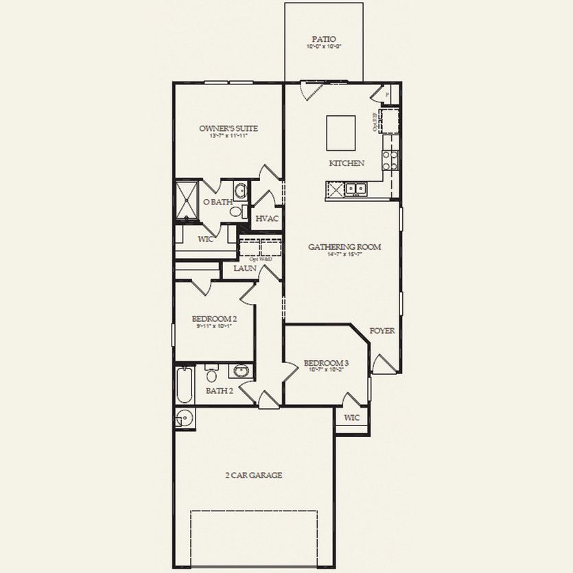 First Floor 3 br / 2 ba