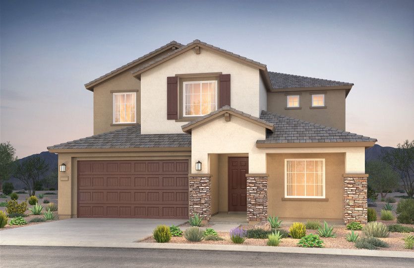 Home Exterior B with optional stone accents