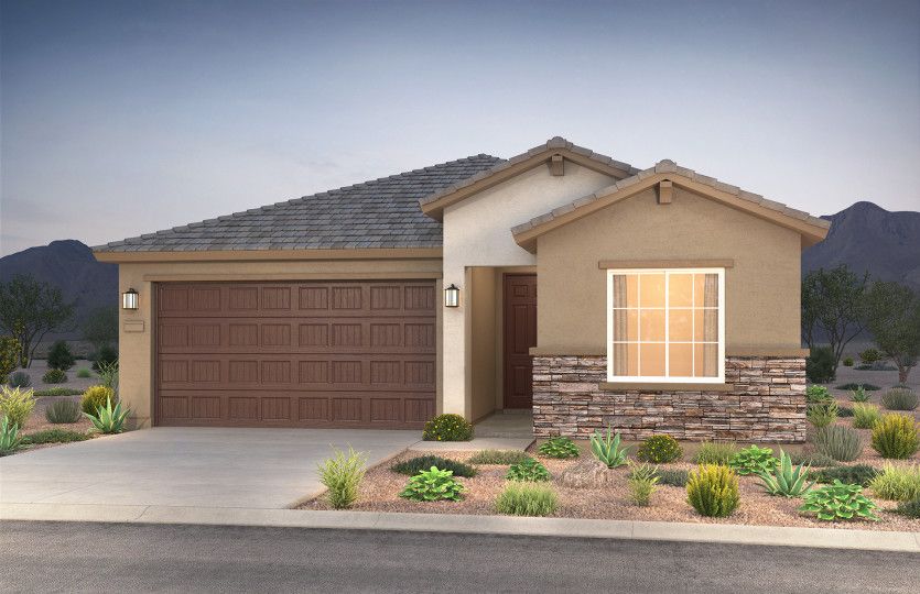 Home Exterior B with optional stone accents