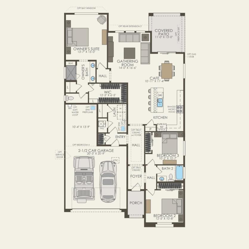 First Floor 3 br / 2 ba