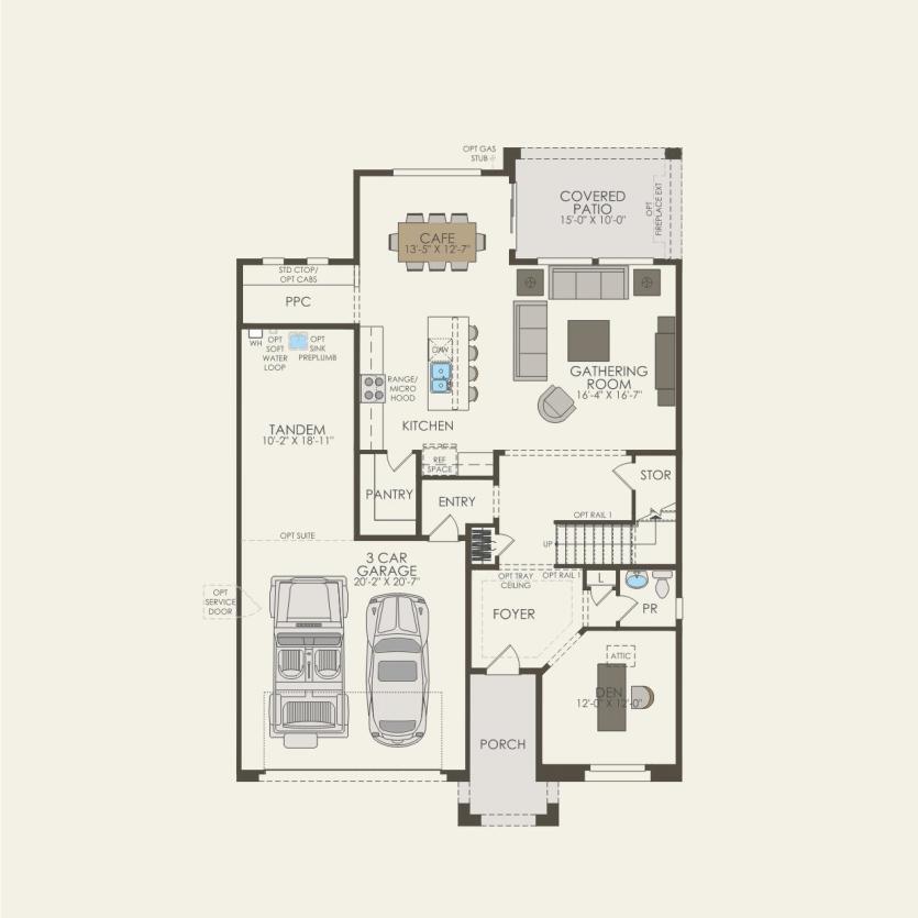 First Floor 3 br / 2.5 ba