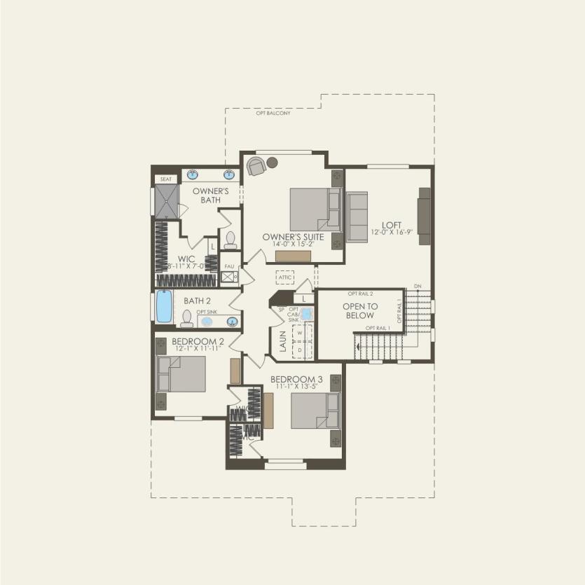Second Floor 3 br / 2.5 ba