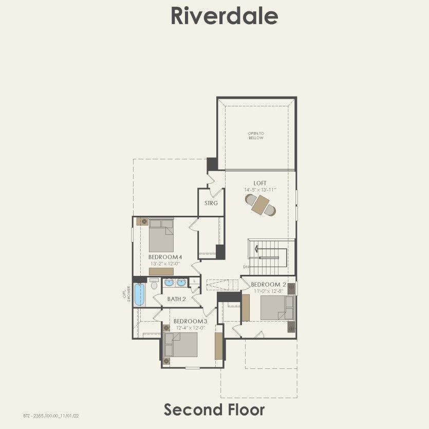 Second Floor 4 br / 2.5 ba