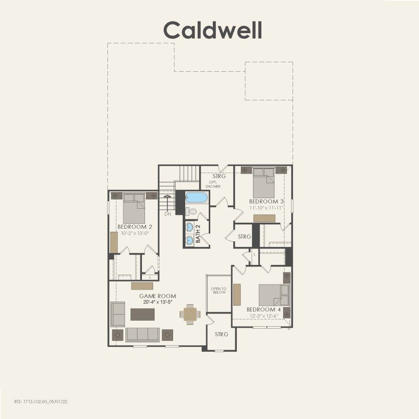 Second Floor 4 br / 2.5 ba