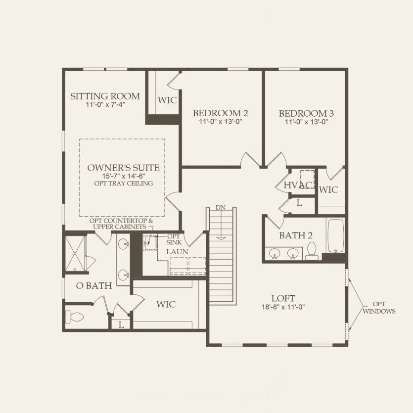 Second Floor 3 br / 2.5 ba