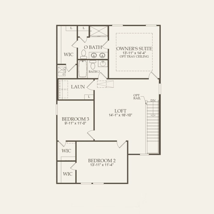 Second Floor 3 br / 2.5 ba