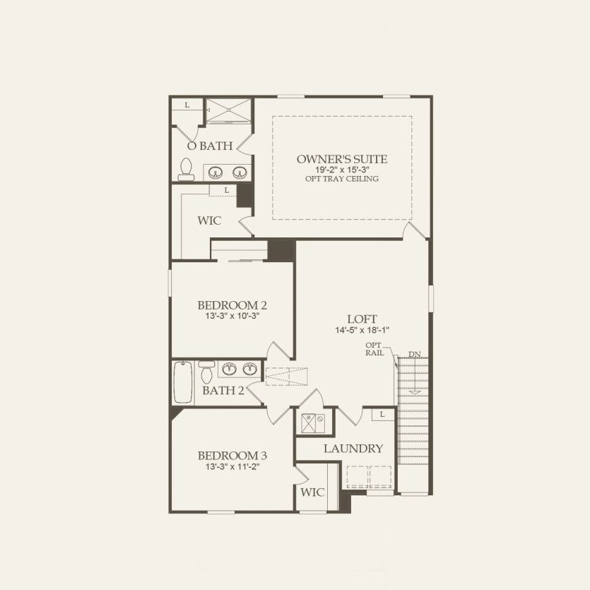 Second Floor 3 br / 2.5 ba