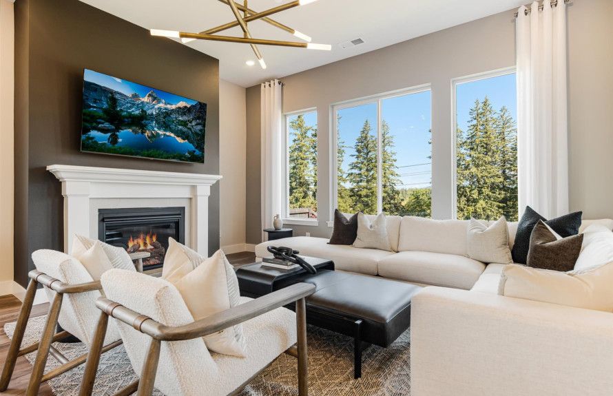 Living Room with Fireplace