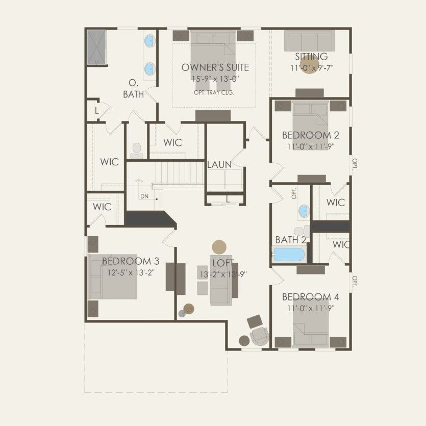 Second Floor 4 br / 2.5 ba