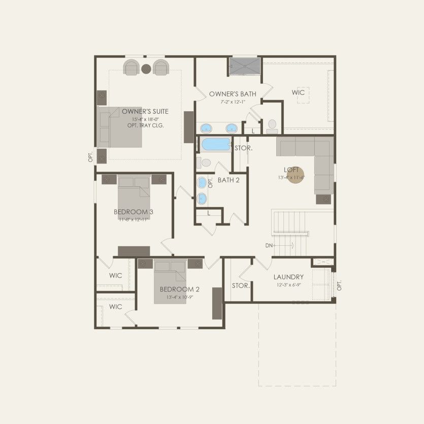 Second Floor 3 br / 2.5 ba