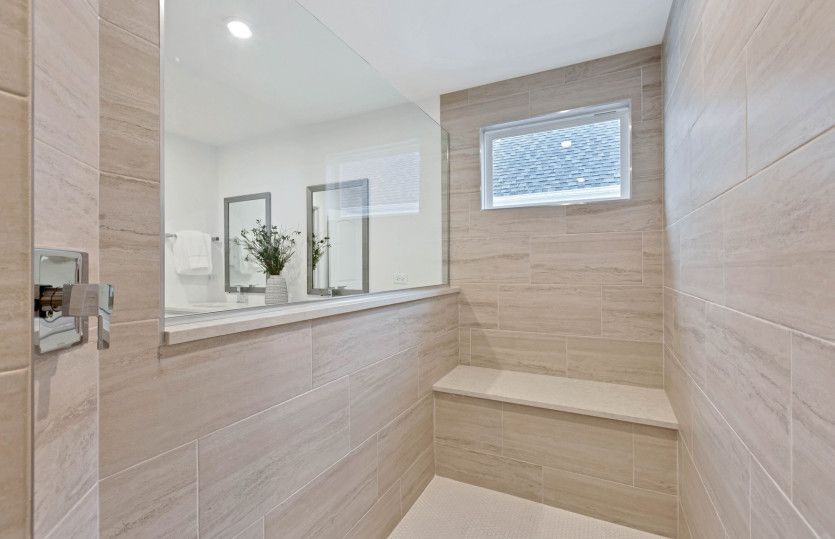 Walk-In Tile Shower in Owner's Bath