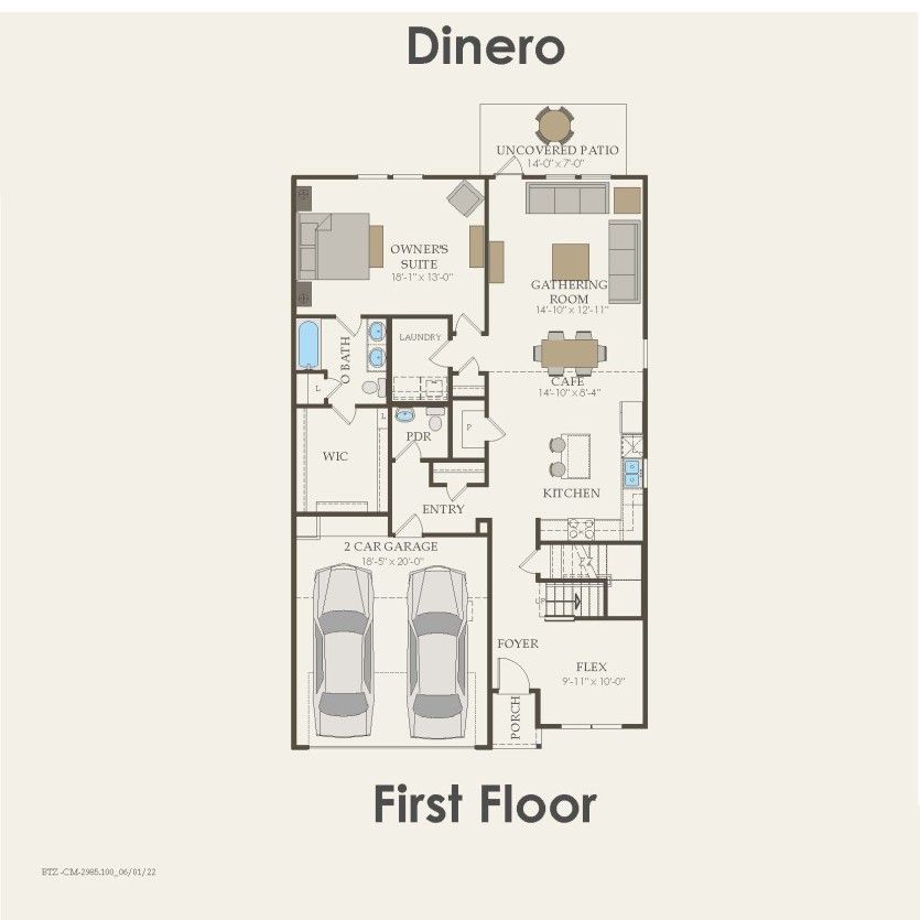 First Floor 4 br / 2.5 ba