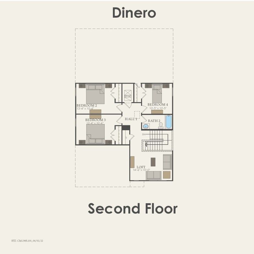 Second Floor 4 br / 2.5 ba