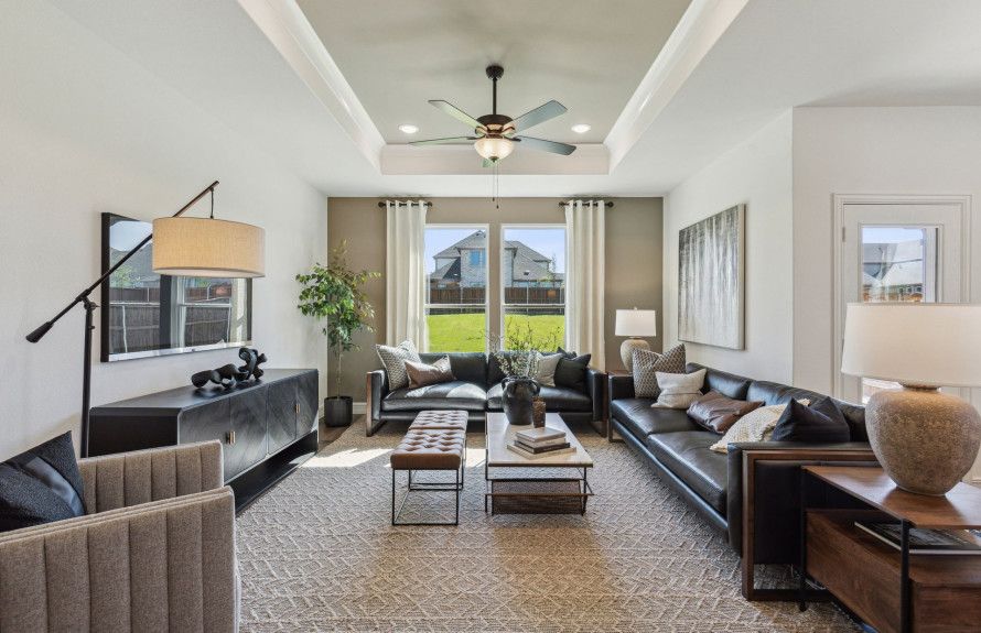 Open-concept living areas