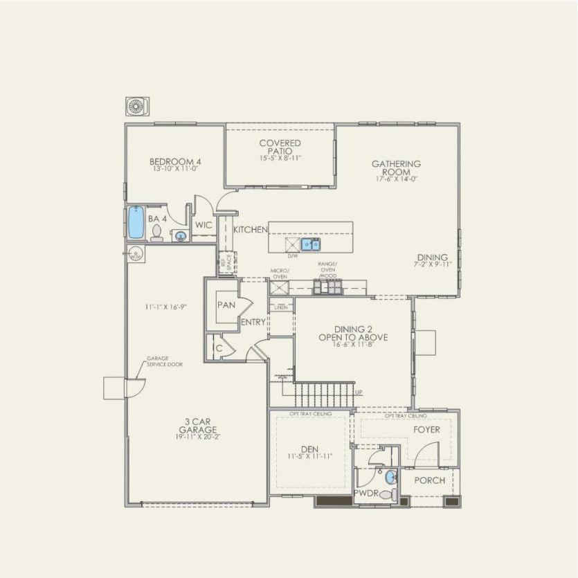 First Floor 4 br / 4.5 ba