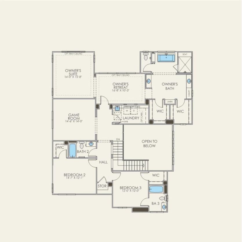 Second Floor 4 br / 4.5 ba